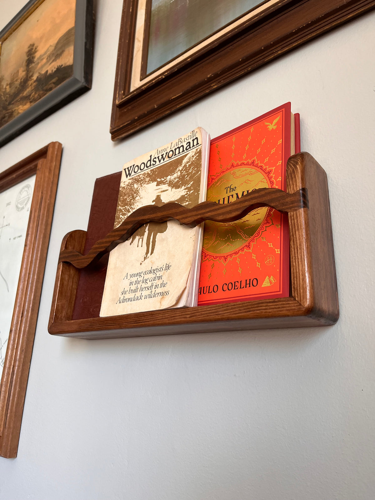Front Facing Bookshelf with River Accent