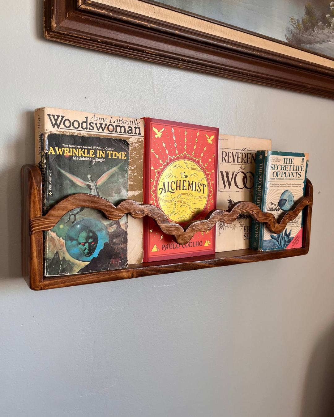 Front Facing Bookshelf with River Accent