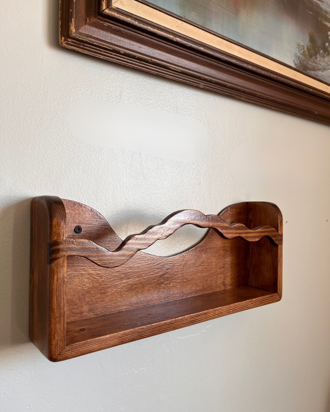 Front Facing Bookshelf with River Accent